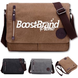 14” Business Vintage Canvas Messenger Bag