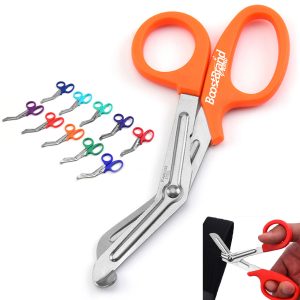 Medical Bandage Scissors with Bent Tip