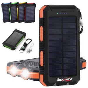 Portable 8000mAh Solar Power Bank with Compass