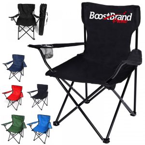 Outdoor Folding Chair with Backrest and Armrests