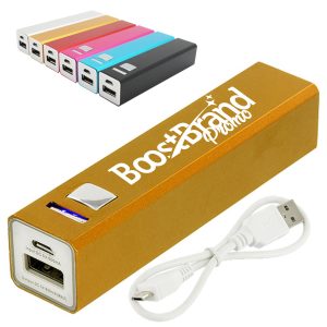2600mAh Mini Lipstick Power Bank with USB Ports