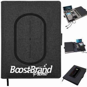 Wireless Charging Notebook with 8000mAh Power Bank