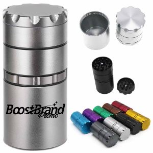 5-Layer Aluminum Grinder with Storage Compartment