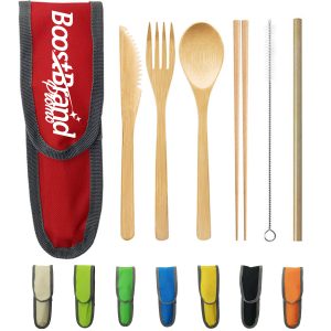 Eco-Friendly  Reusable Bamboo Cutlery Set