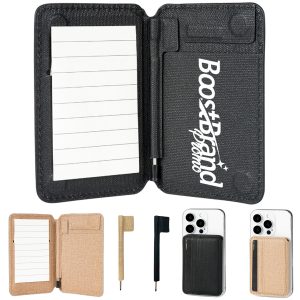 Magnetic Phone Wallet Notepad Card Holder