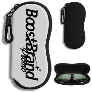 Neoprene Zippered Eyeglass Case Pouch