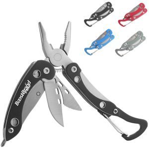 Compact Multi-Tool Pliers with Carabiner