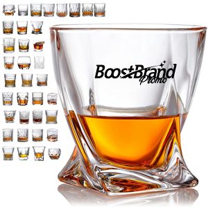 9Oz.Unique Twist Design Whiskey Glass