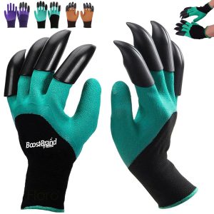 Gardening Gloves with Built-in Claws