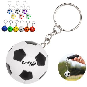 Soccer Ball Shaped Keychain