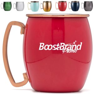 Stainless Steel Moscow Mule Mug with Plated Handle