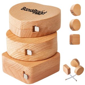 Premium Wooden Case Steel Tape Measure for Accurate Work