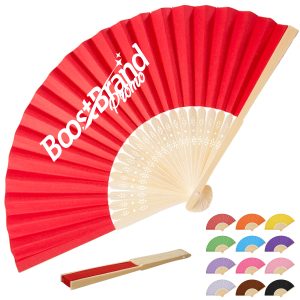 Customizable Bamboo Hand Fan for Events