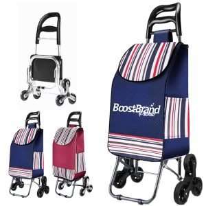 Foldable Lightweight Rolling Shopping Cart