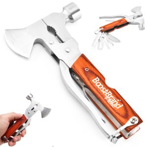 13 in 1 Compact Multi-Tool Axe with Wood Handle