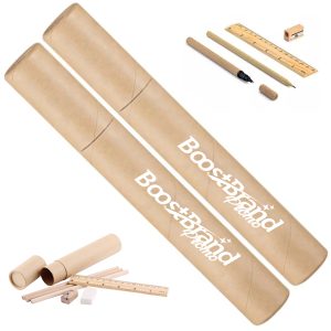 Eco-Friendly Wooden Stationery Set