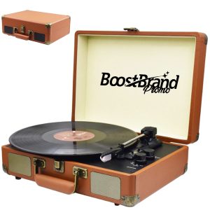 Portable Vintage Style Record Player Briefcase