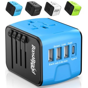 Universal Travel Adapter with USB Charging Ports