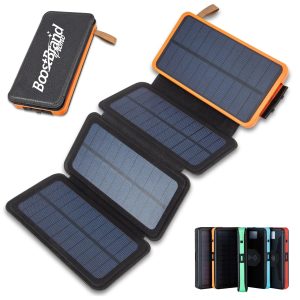 Foldable Solar Power Bank with Multiple Panels