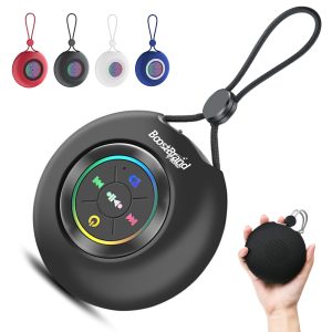 Portable Bluetooth Speaker with Colorful LED Lights