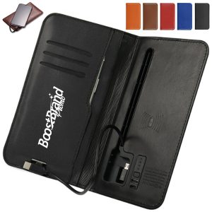 Executive Folio Case with Built-in Power Bank