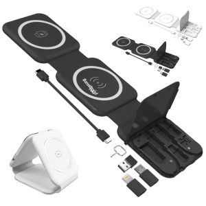 Foldable 3-in-1 Wireless Charging Pad & Stand
