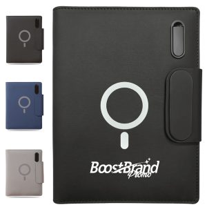 A5 Executive Zippered Organizer with Power Bank & Cables