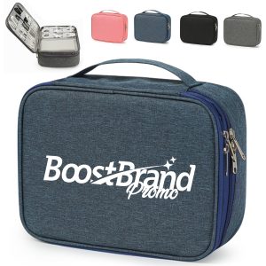 Double-Layer Travel Electronics Organizer Bag