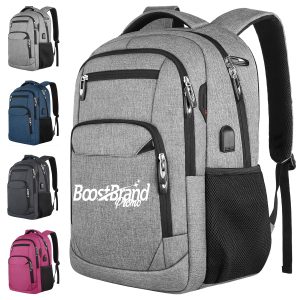 35L Multi-Compartment Laptop Backpack with USB Port