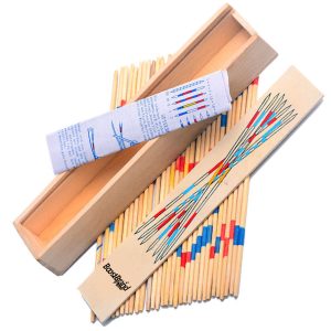 Classic Wooden Pick Up Sticks Game