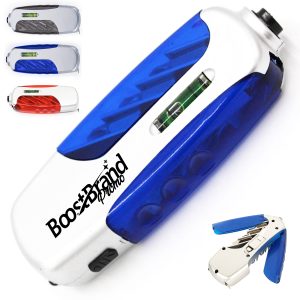 4 in 1 Multi-Function Tool W/ LED Light Level & Tape Measure
