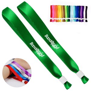 Custom Fabric Event Wristbands with Adjustable Closure