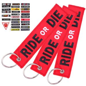 Custom Embroidered Fabric Keychains for Aviation & Auto