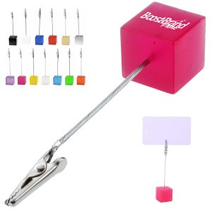 Acrylic Cube Memo Photo Clip Holders