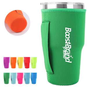 30Oz. Custom Neoprene Tumbler Sleeve with Handle