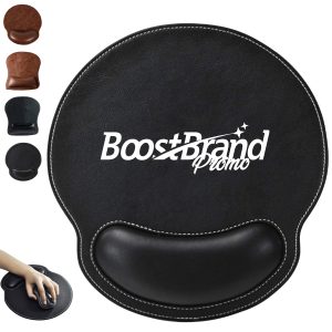 Ergonomic PU Leather Wrist Rest Mouse Pad
