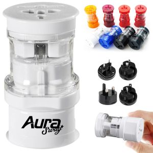 Universal Travel Adapter with Removable International Plugs