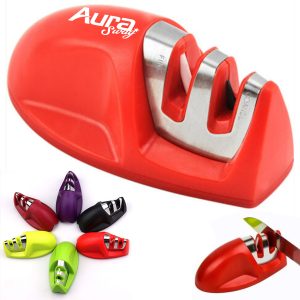 Ergonomic Mouse Shape Knife Sharpener with Dual Slots