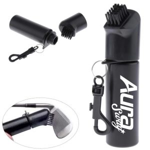 Golf Club Cleaning Brush with Spray Bottle and Clip
