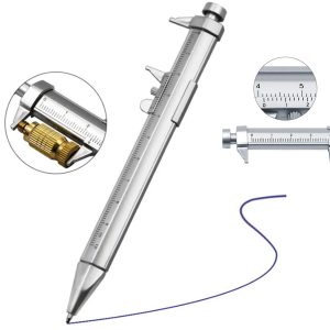 6-in-1 Metal Multi Tool Pen with Ruler and Screwdriver