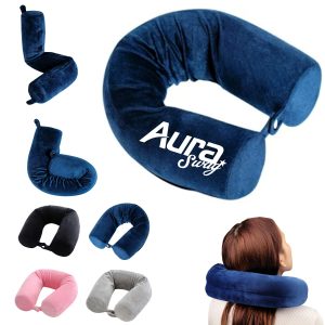 Convertible Travel Neck Pillow W/ Adjustable Support Shapes