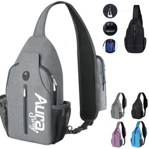 USB Charging Crossbody Sling Backpack W/ Multiple Pockets