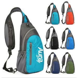 Waterproof Cycling Crossbody Sling Bag W/ Headphone Jack