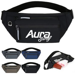 Waterproof Outdoor Running Belt Waist Bag W/ Headphone Jack