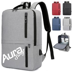 Waterproof Business Laptop Backpack W/ USB Charging Port