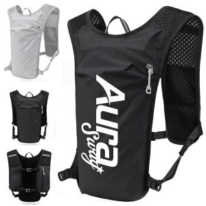 Hydration Backpack with Chest Strap and Ventilated Back
