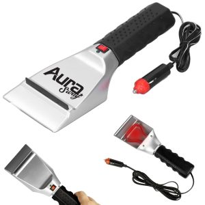 Heatable Car Windshield Ice Scrape