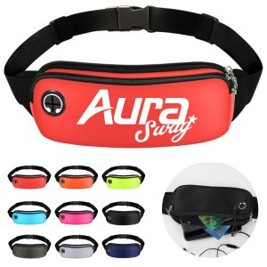 Sports Waist Bag W/ Earphone Charging Cable