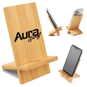 Detachable Bamboo Phone Stand for Desk Holder