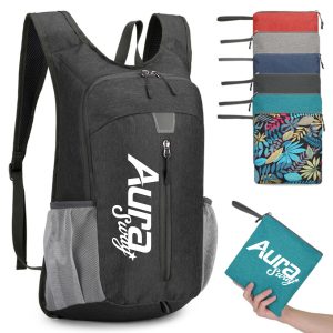 Lightweight Foldable Travel Backpack W/ Zipper Side Pocket